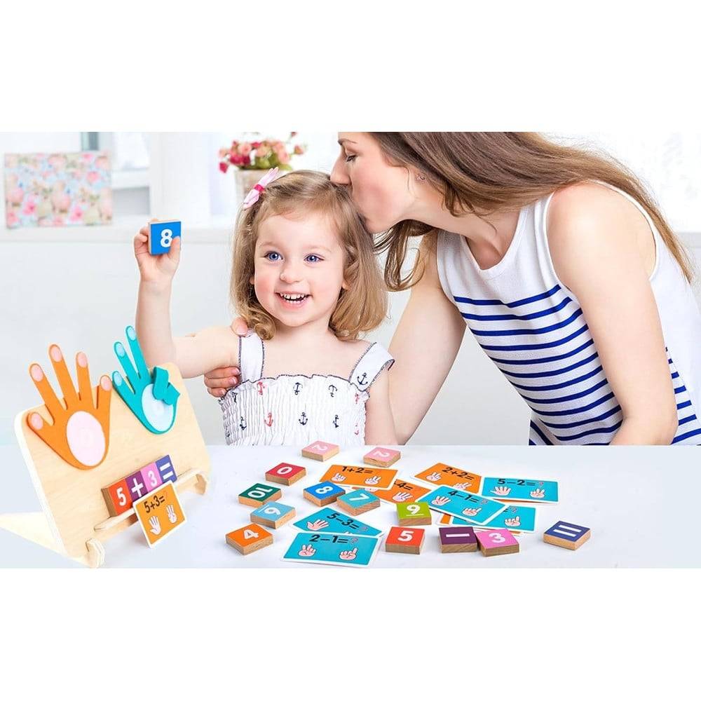 Gioco Montessori Giocattolo Matematica In Legno Educativo Apprendimento Operazioni 32350 --3
