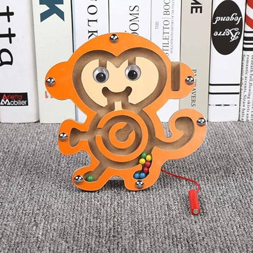 Labirinto Con Calamita In Legno Gioco Palline Giocattolo Per Bambini 4 Modelli 74772 --3