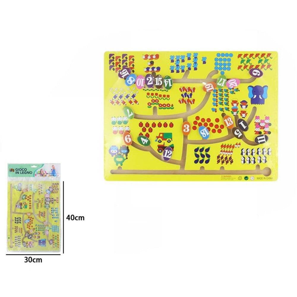 Puzzle Labirinto In Legno Con Movimento Numerico Giocattoli Educativi Per Bambini 52278 --1