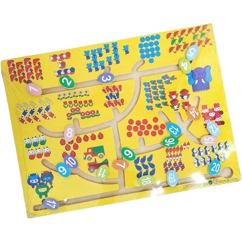Puzzle Labirinto In Legno Con Movimento Numerico Giocattoli Educativi Per Bambini 52278 --3