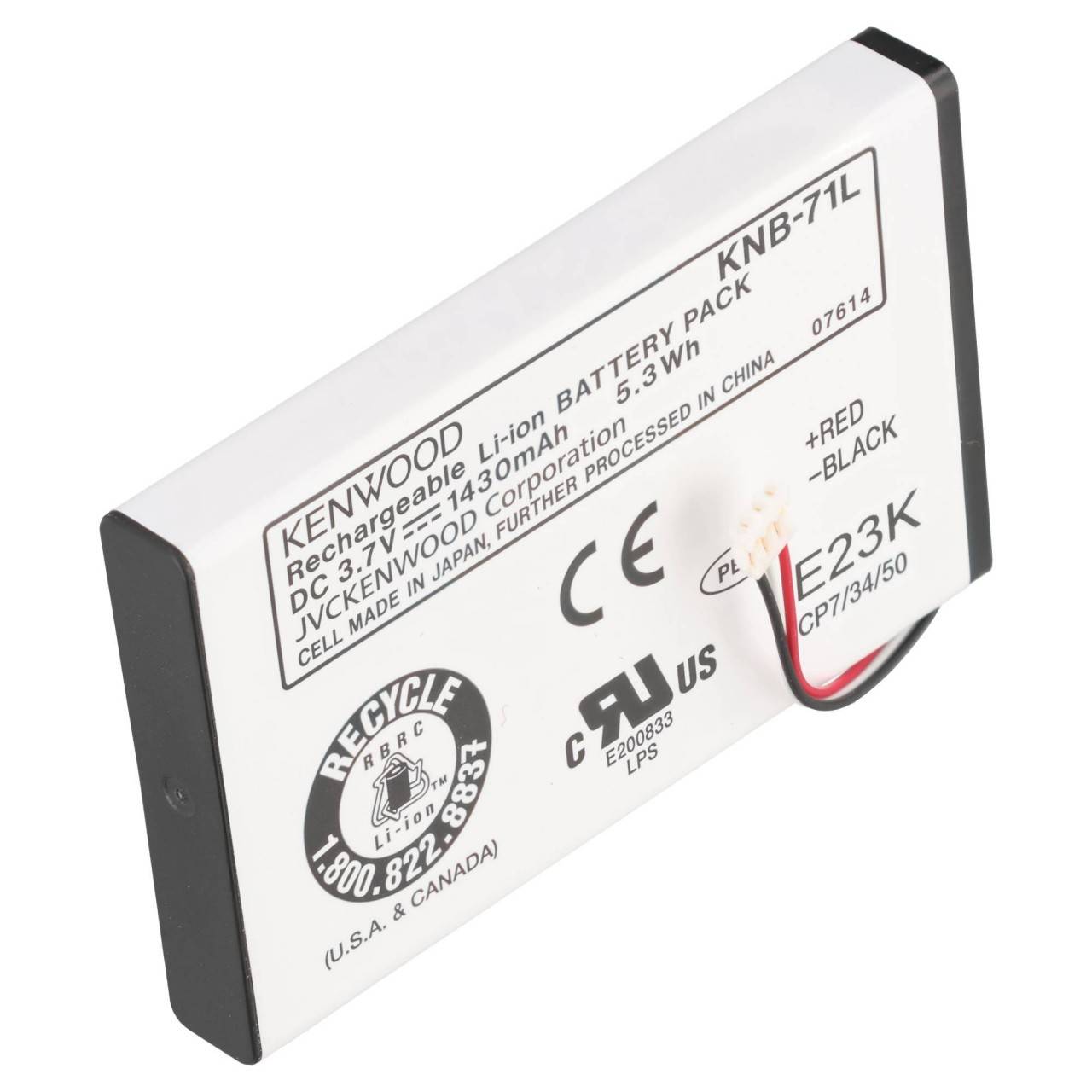 Batteria originale agli ioni di litio Kenwood PKT-23E KNB-71L - 3,7 V 1430 mAh-0
