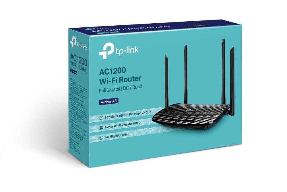 TP-Link AC1200 router wireless Gigabit Ethernet Dual-band (2.4 GHz/5 GHz) Nero-1