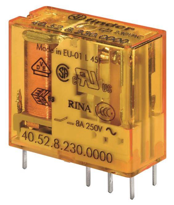 FINDER S.p.A. 40.52.8.230.5000 Printrelais 230 V/AC 8 A 2 Wechsler 1 St. (40.52.8.230.5000)-0