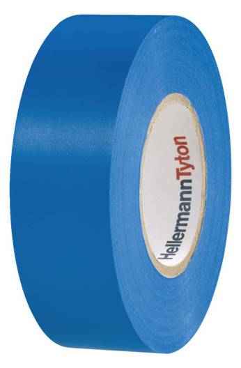HellermannTyton PVC-Isolationsband, 25mm x 25m, Blau (HTAPE-FLEX15-25X25-PVC-BU)