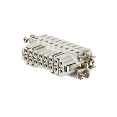 Un morsetto elettrico a più connessioni con viti di fissaggio, idoneo per collegare cavi.