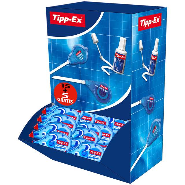 Correttore a nastro Pocket Mouse - 4,2 mm x 10 mt - Tipp-Ex - value pack - 15 + 5 pezzi-0