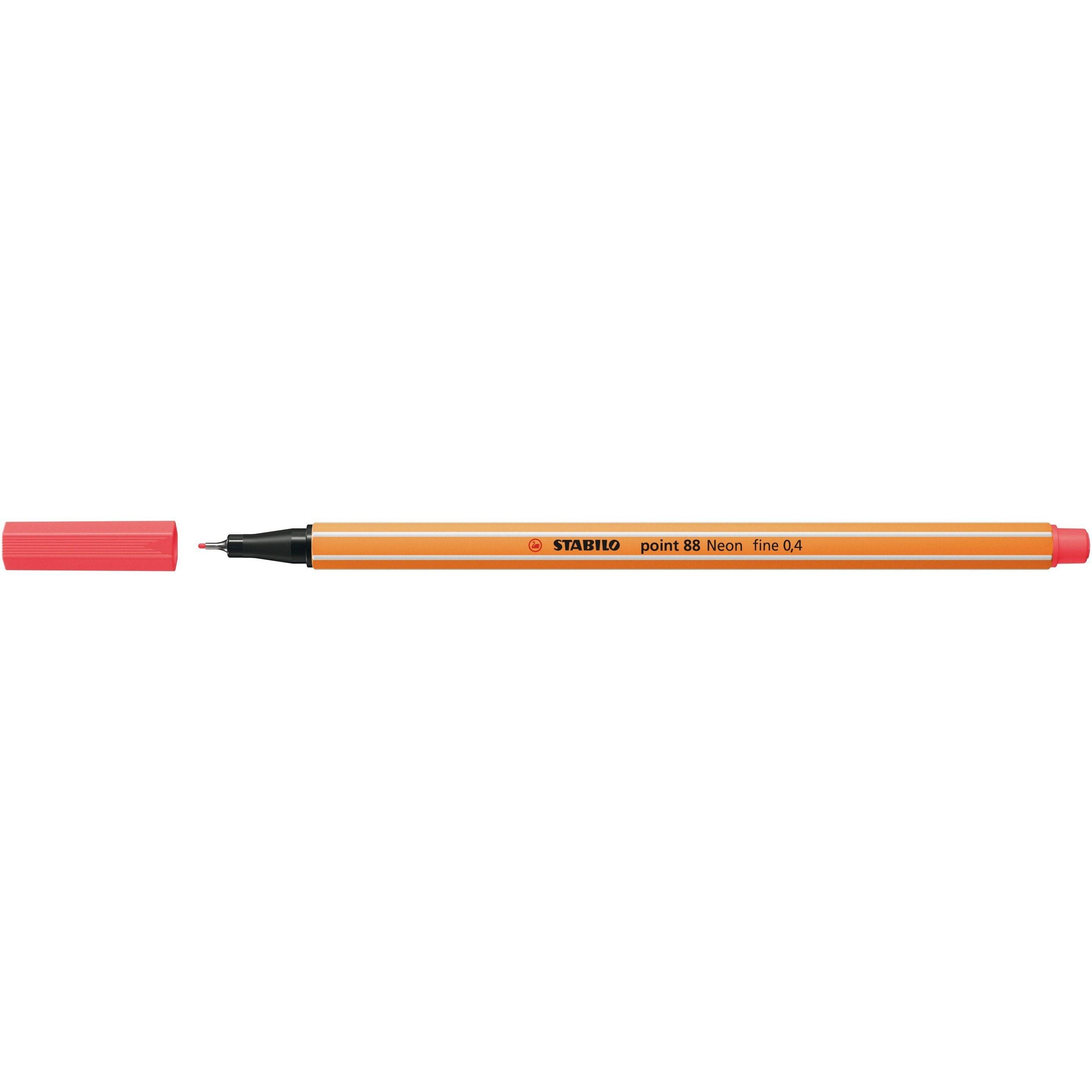STABILO CF10 FINELINER POINT 88 ROSSO NEON-0