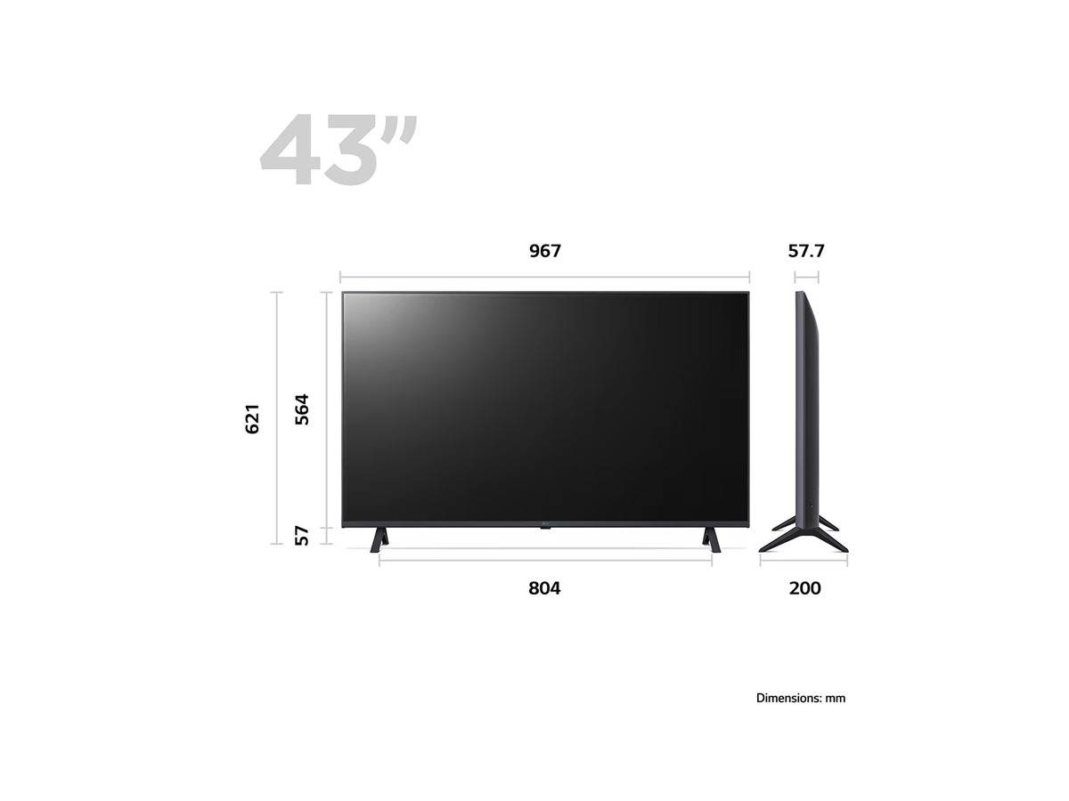 LG UHD 43UR78006LK 109,2 cm (43" ) 4K Ultra HD Smart-TV WLAN Schwarz (43UR78006LK.AEU)-0