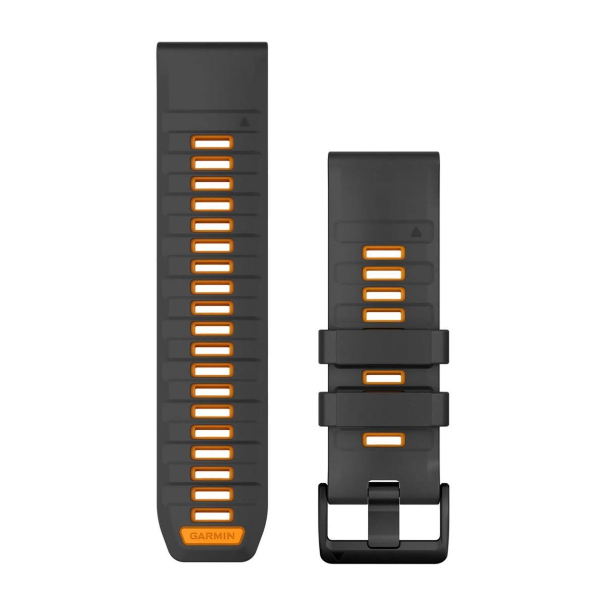 Garmin Cinturino In Silicone Quickfit 26mm, Graphite/spark Orange-2