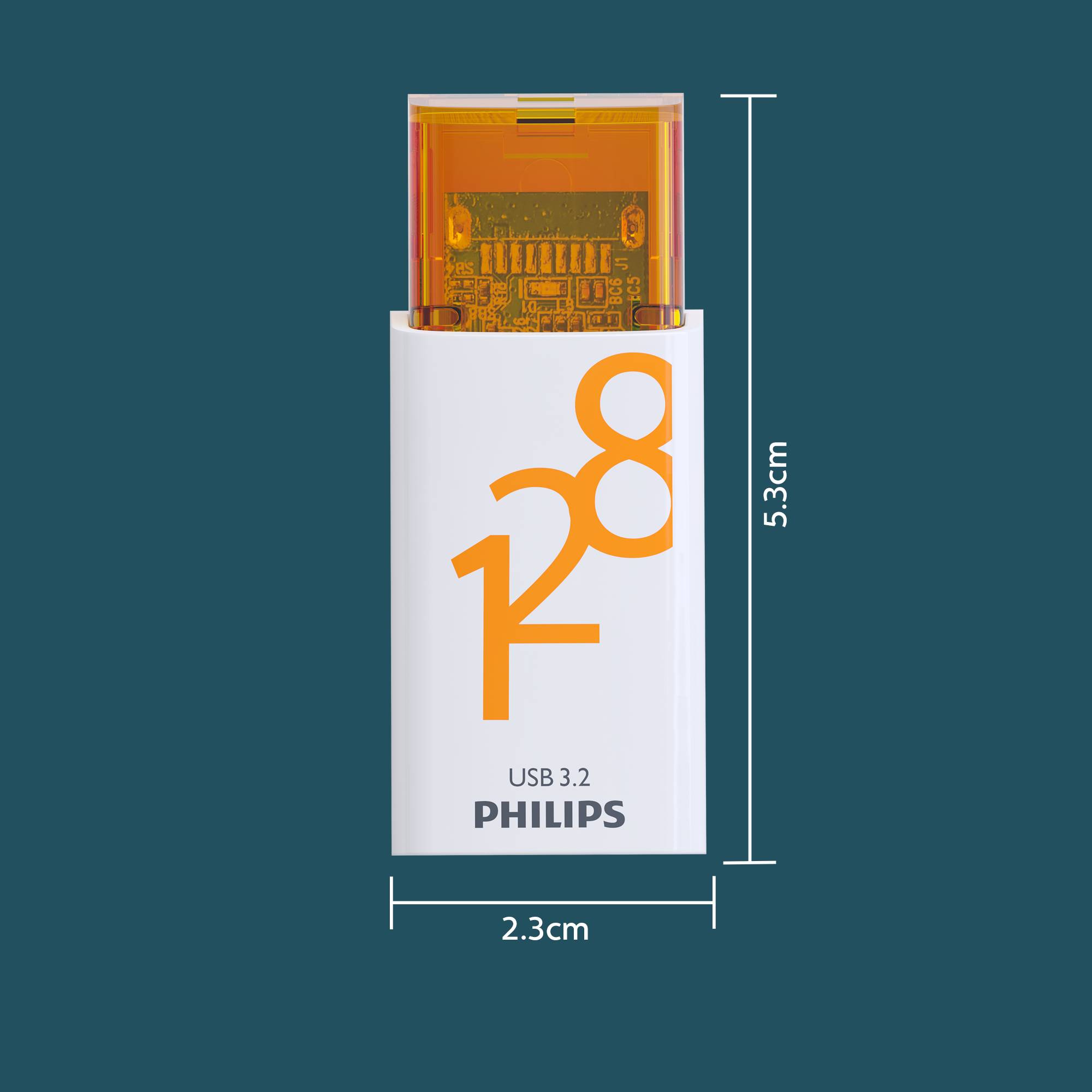 Philips USB 3.2 128GB Click Series Gen 1 USB-C - USB-Stick - 128 GB (PHUSB128GCLICKU3C)-2
