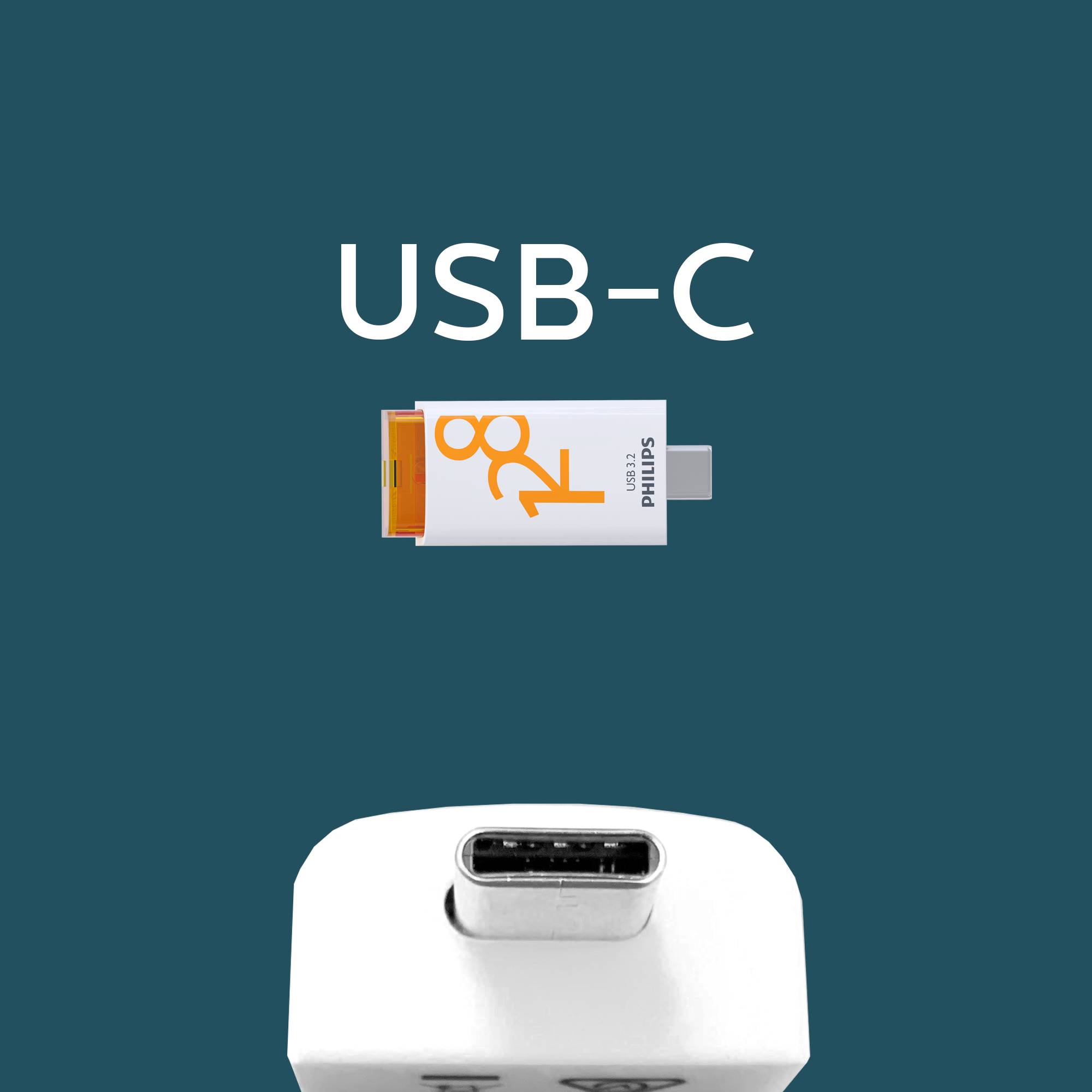 Philips USB 3.2 128GB Click Series Gen 1 USB-C - USB-Stick - 128 GB (PHUSB128GCLICKU3C)-3