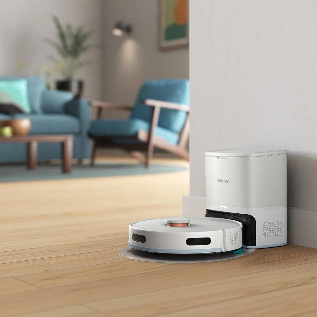 Philips XU2100/20 ASPIRAPOLVERE ROBOT XU2100 BIANCO ASPIRA E LAVA CON SVUOTAMENTO AUTOM-0