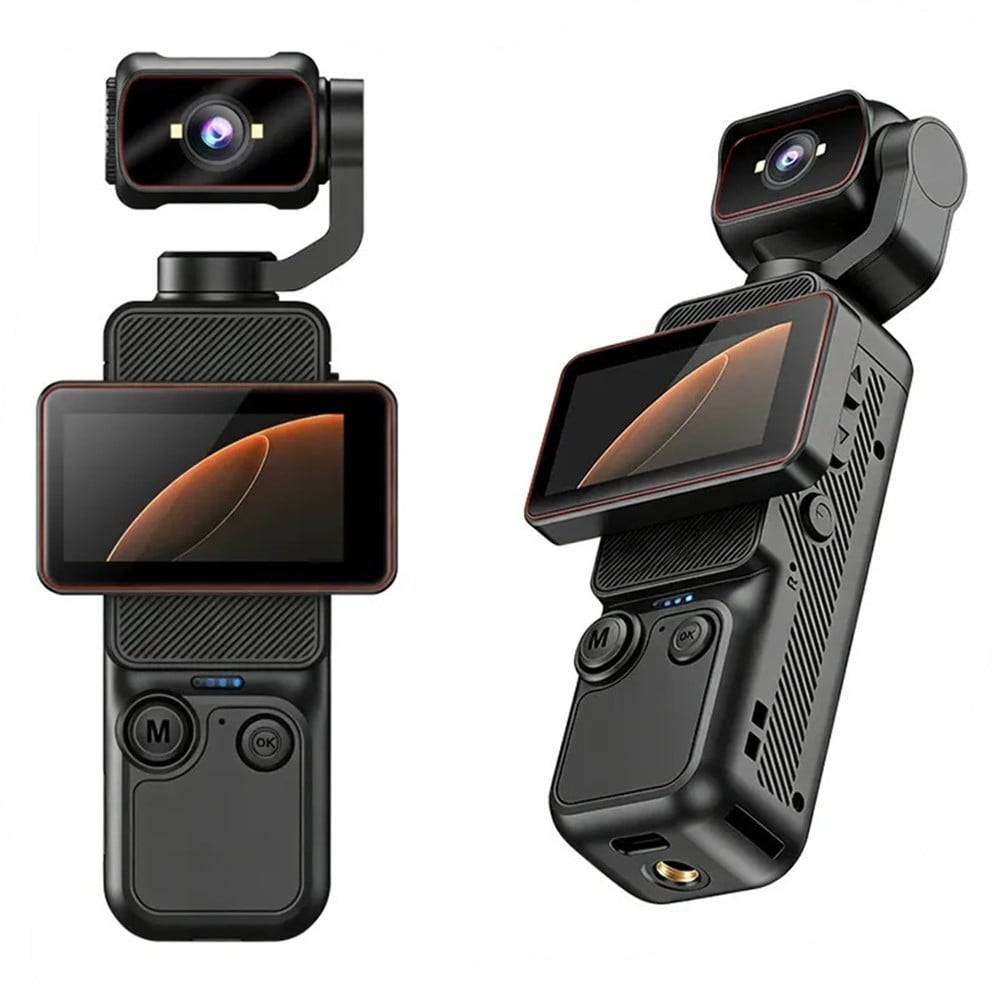 Videocamera Ultra Hd Tascabile Vlog Obiettivo Ruotabile Schermo Orientabile Portatile Dv11 --0