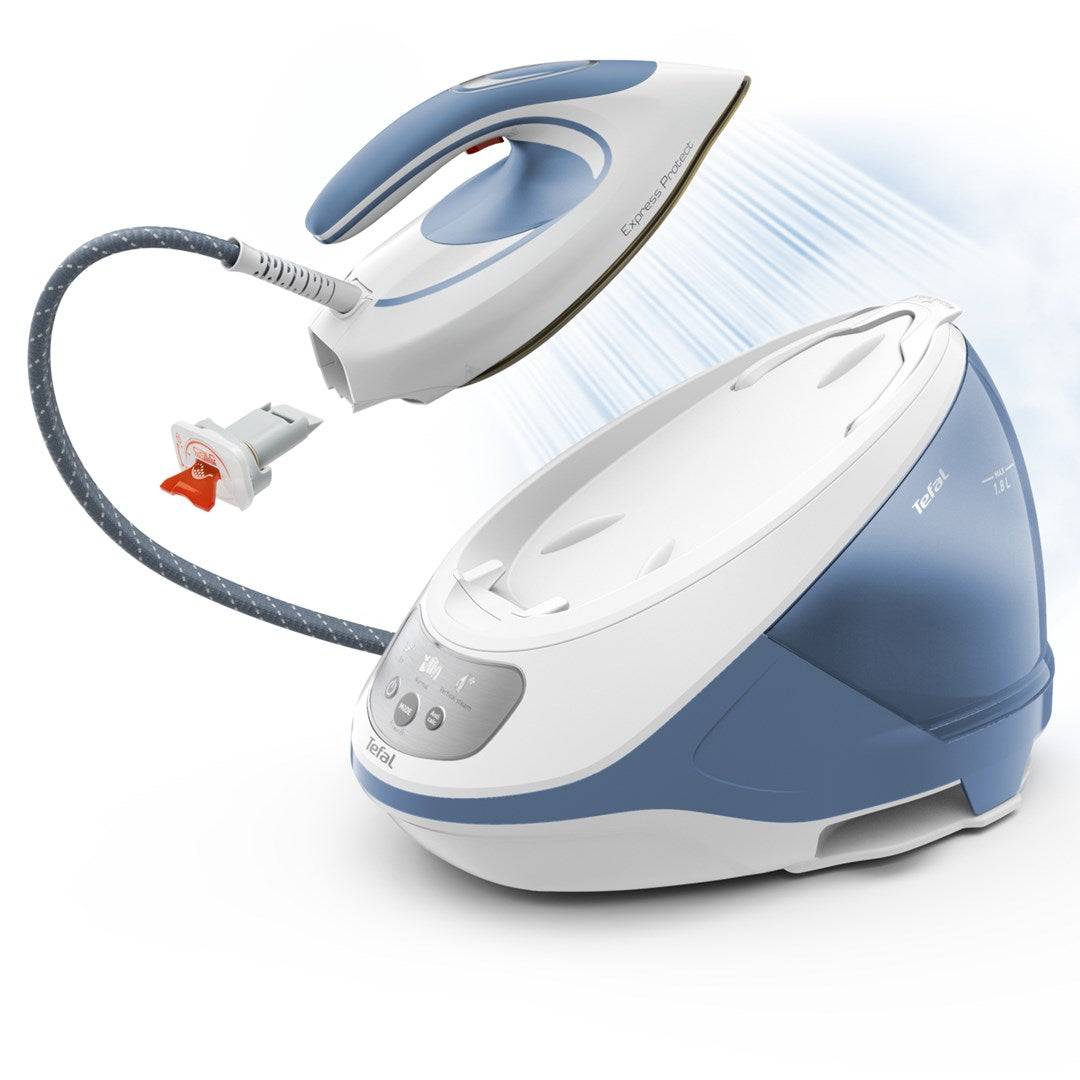 Tefal express protect sv9202 2800 w 1,8 l durilium airglide autoclean soleplate bianco, blu-1