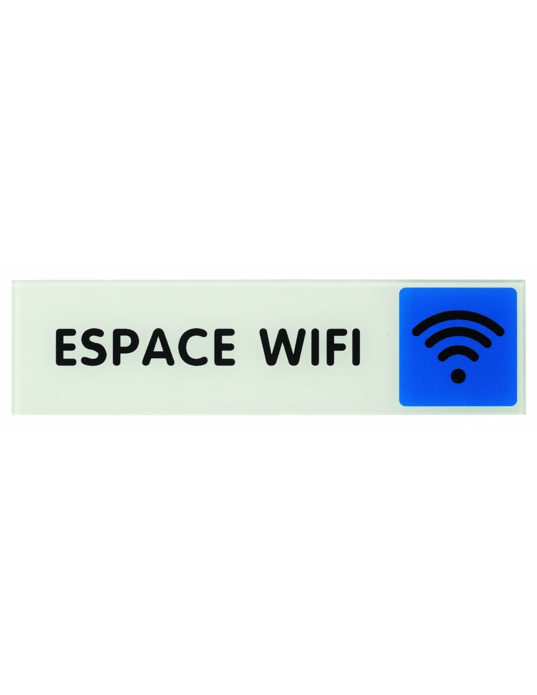 Targa segnaletica adesiva 170 x 45 mm, "Espace Wifi" (Area Wi-Fi) – THIRARD-0