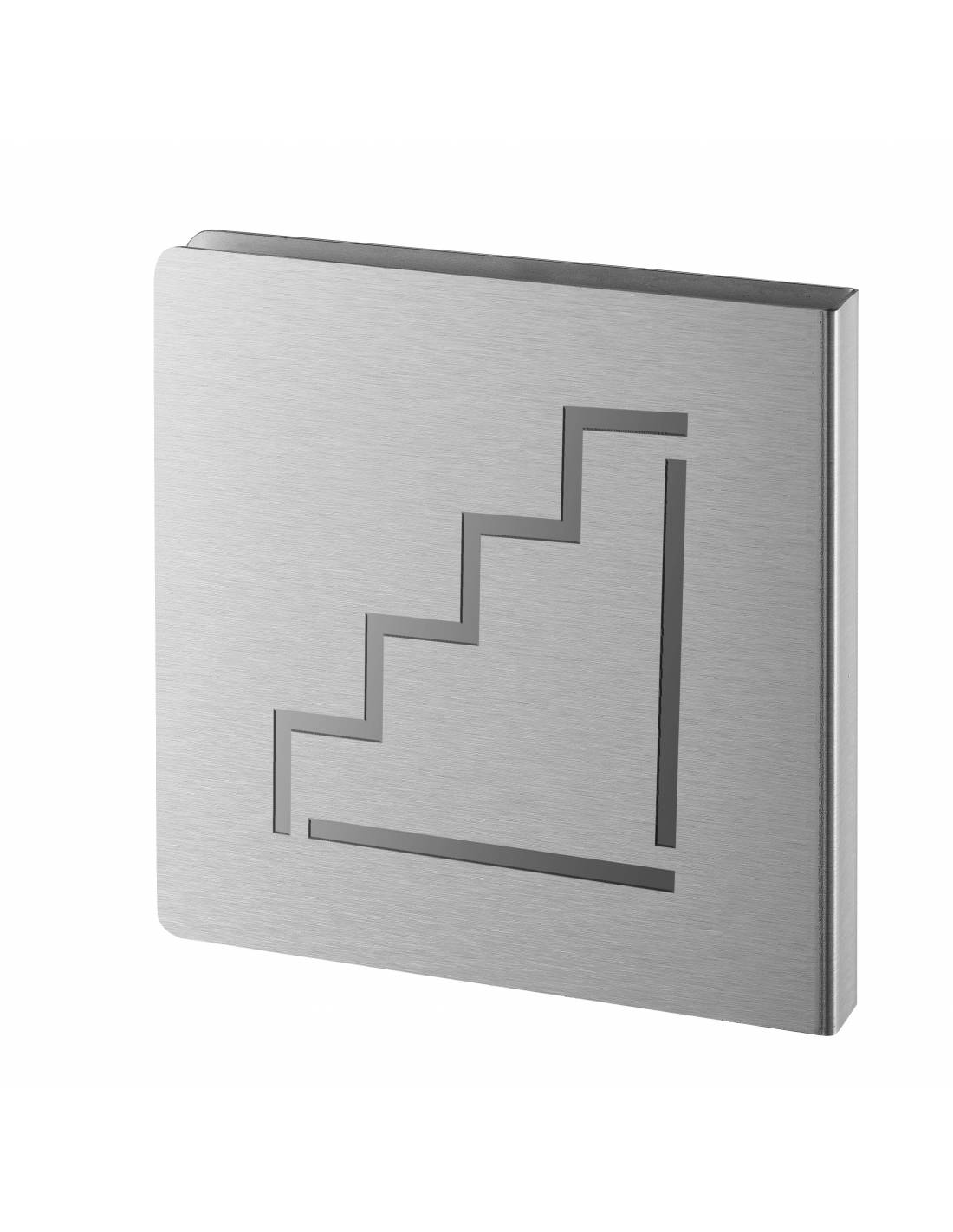 Pittogramma scale in acciaio inox spazzolato 120 x 120 mm – THIRARD-0