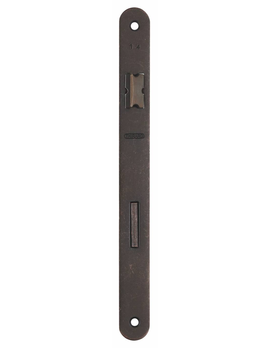 Serratura patent versione BR, asse 50 mm, interasse 90 mm, frontale bronzo, 1 chiave – THIRARD-1