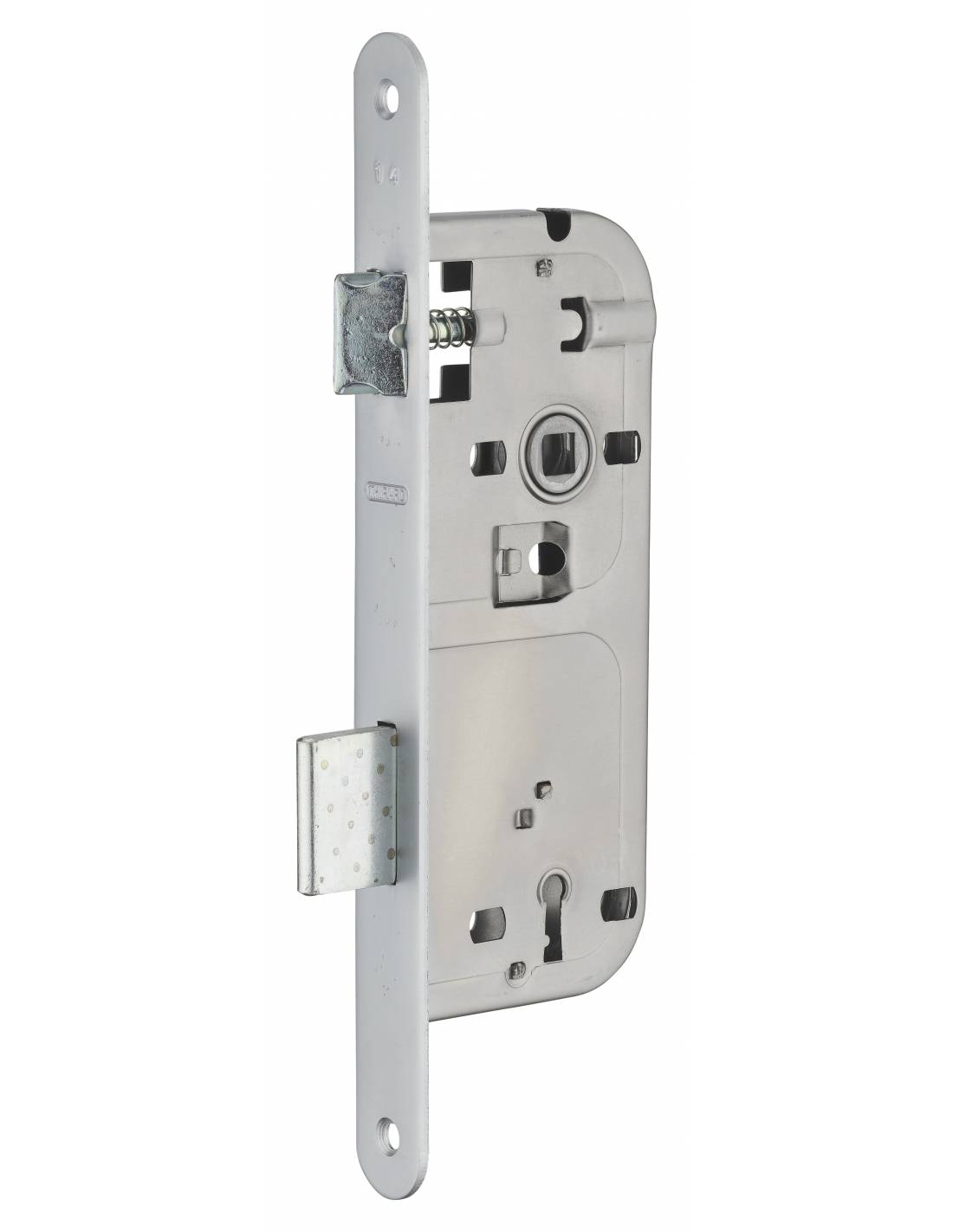 Serratura patent versione BR, asse 40 mm, interasse 90 mm, frontale cromato opaco, 1 chiave – THIRARD-2