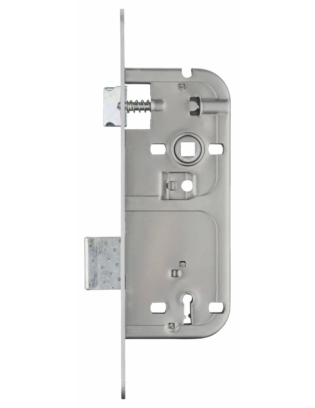 Serratura patent versione BR, asse 40 mm, interasse 90 mm, frontale cromato opaco, 1 chiave – THIRARD-3