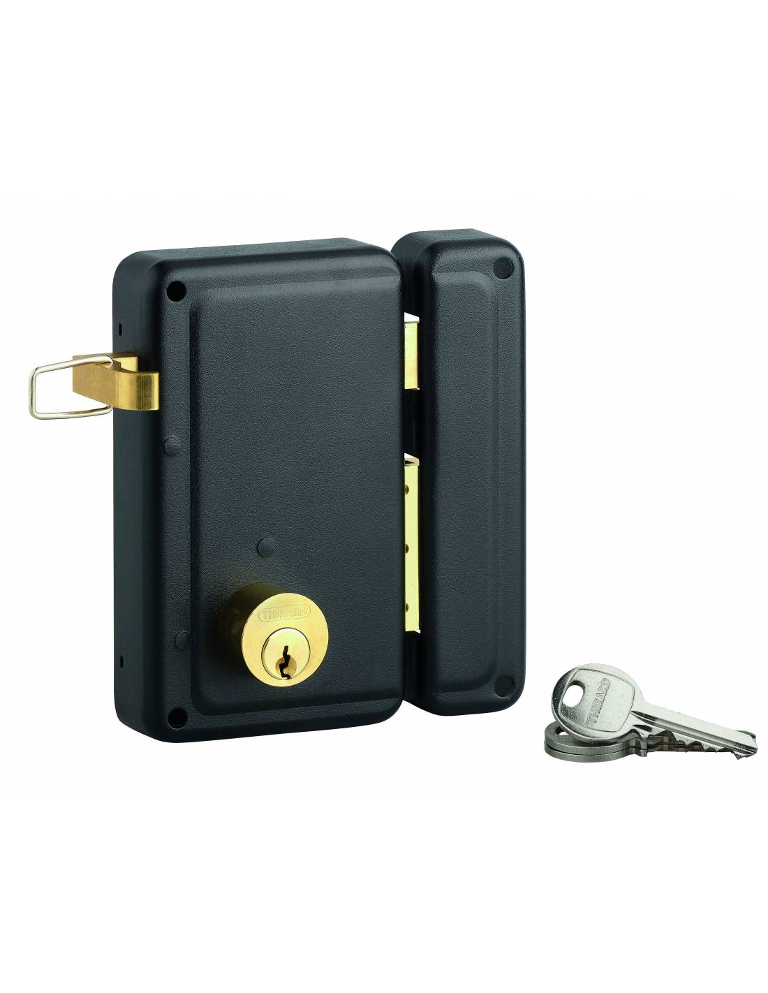 Serratura da applicare 76 x 130 mm, asse 45 mm, destra – THIRARD-0