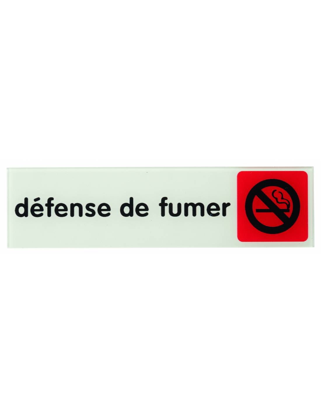 Targa segnaletica adesiva 170 x 45 mm, "Défense de fumer" (Vietato fumare) – THIRARD-0