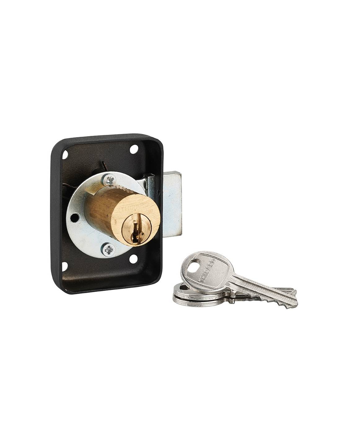 Serratura di sicurezza 50 mm, asse 25 mm, sinistra, 3 chiavi – THIRARD-0