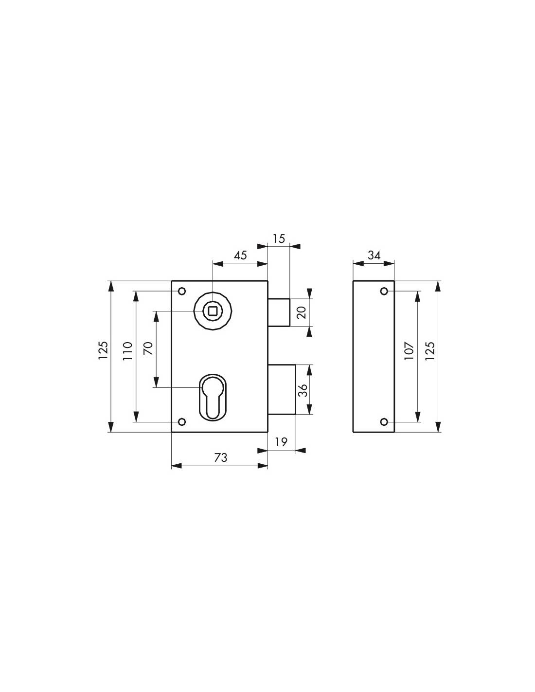 Cassa serratura CP 73 x 125 mm, destra – THIRARD-1