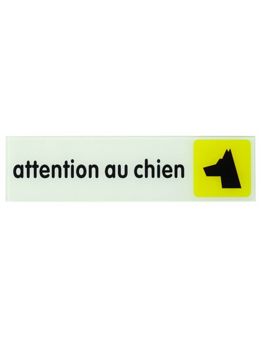 Targa segnaletica adesiva 170 x 45 mm, "Attention au chien" (Attenzione al cane) – THIRARD-0
