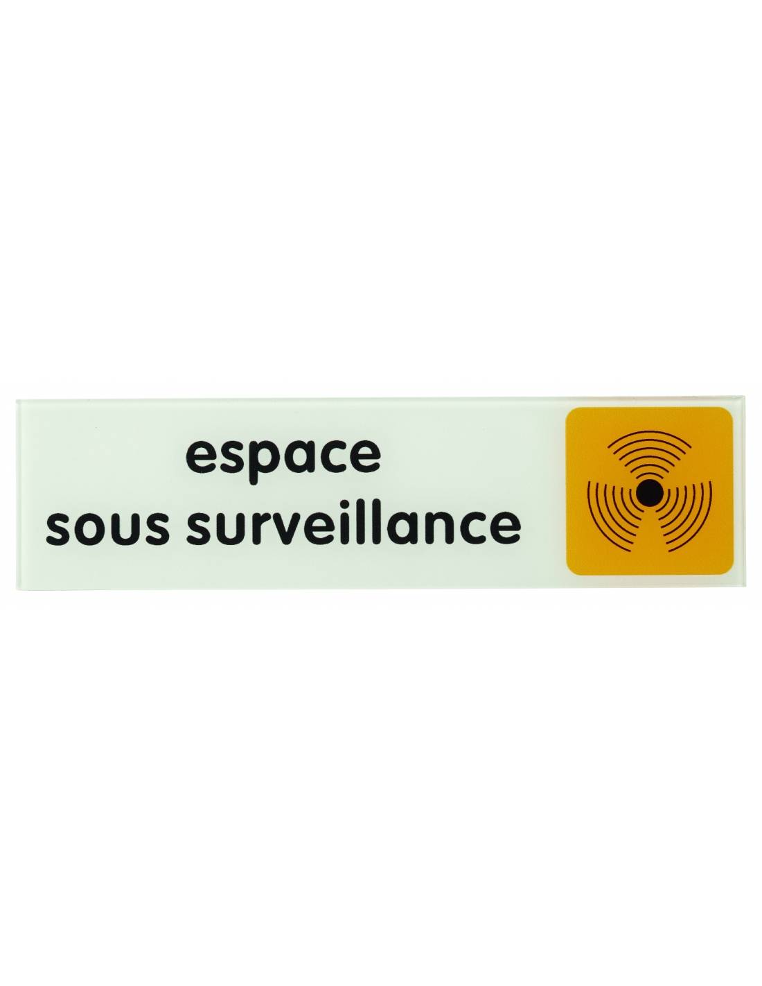 Targa segnaletica adesiva 170 x 45 mm, "Espace sous surveillance" (Area sorvegliata) – THIRARD-0