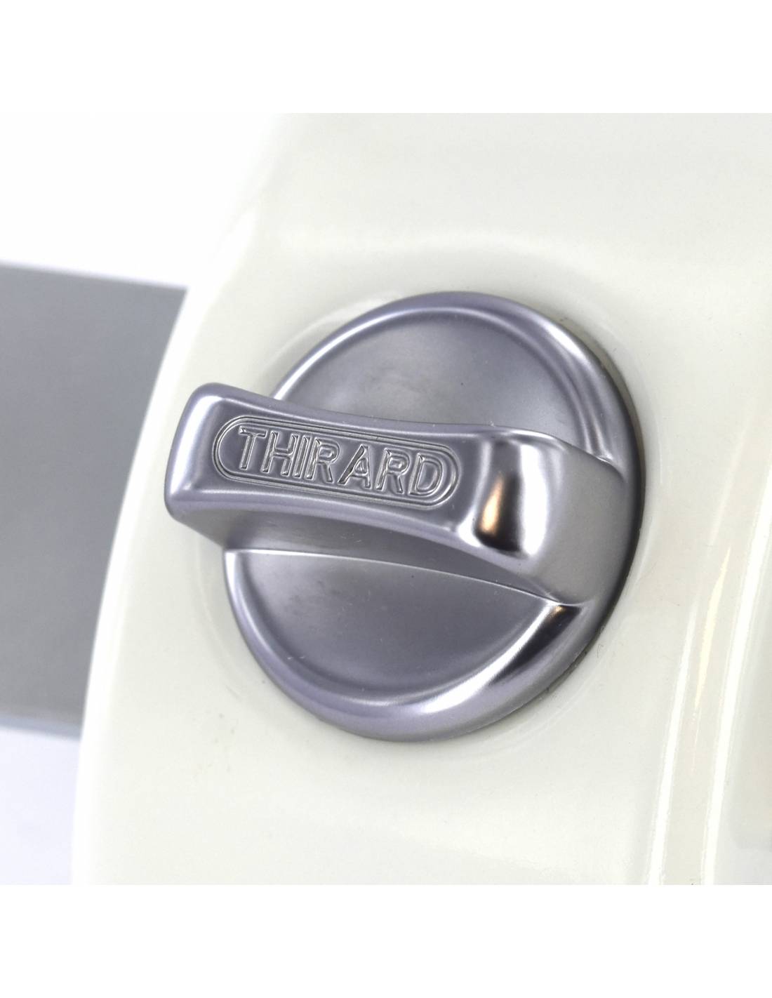 Serratura da applicare DESIGN 5 con pomolo, cilindro 45 mm, in acciaio, 3 chiavi – THIRARD-4