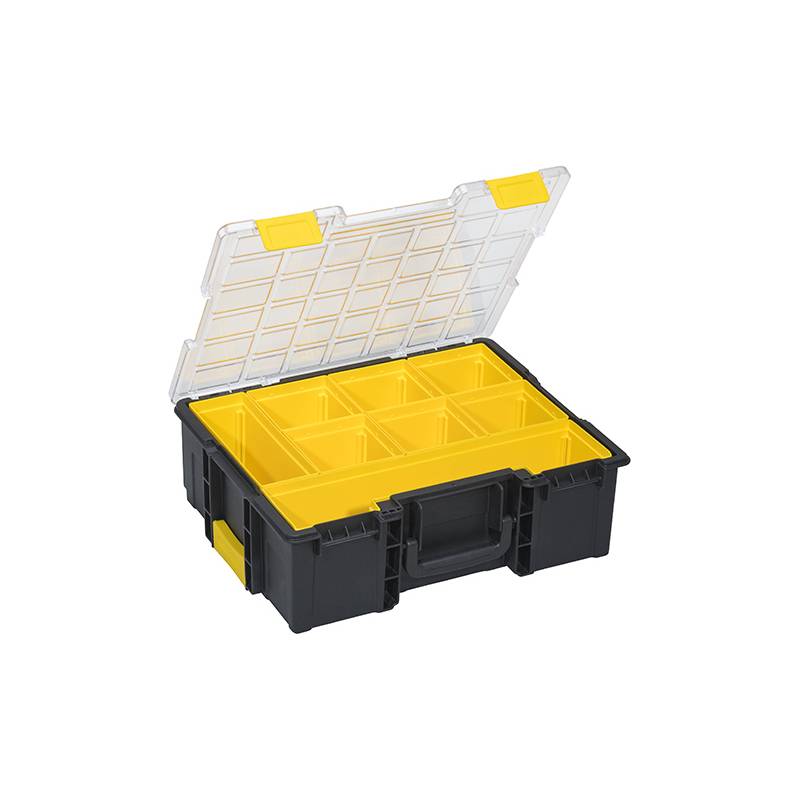 allit Kleinteilekoffer EuroPlus Pro >K< 44.144/8, 8 Fächer aus schlagfestem Polypropylen (PP), erweiterbar mit - 1 Stück-0