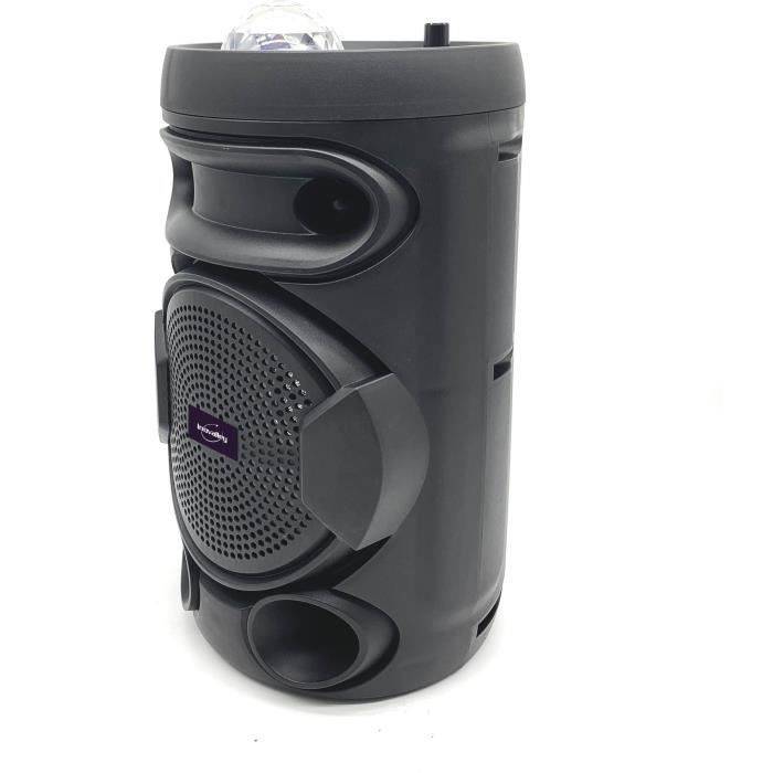 INOVALLEY KA02 BOWL - Altoparlante luminoso Bluetooth 400W - Funzione karaoke - Sfera caleidoscopio LED multicolore - Po-2
