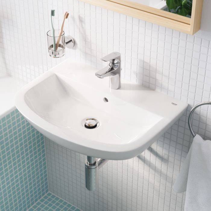 Rubinetto da bagno - GROHE Start Flow - Miscelatore monocomando - Taglia S - Cromo - Risparmio idrico - 23809000-1