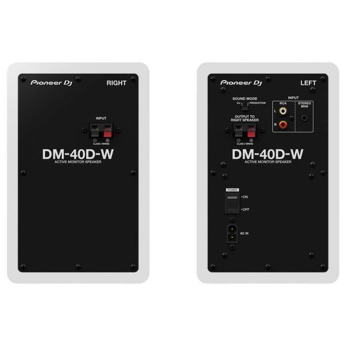 Pioneer DM-40D 2-vie Bianco Cablato 38 W-2