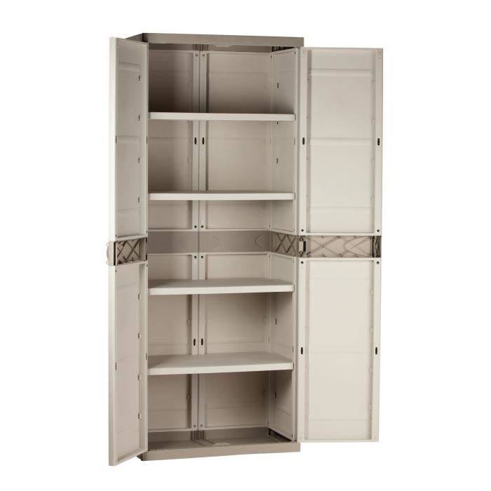 Armadio Plastiken Titanio Plastica Resina (176 x 70 x 45 cm)-2