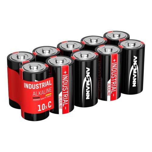 Batterie alcaline industriali ANSMANN Baby C / LR14 1,5 V – confezione da 10-0