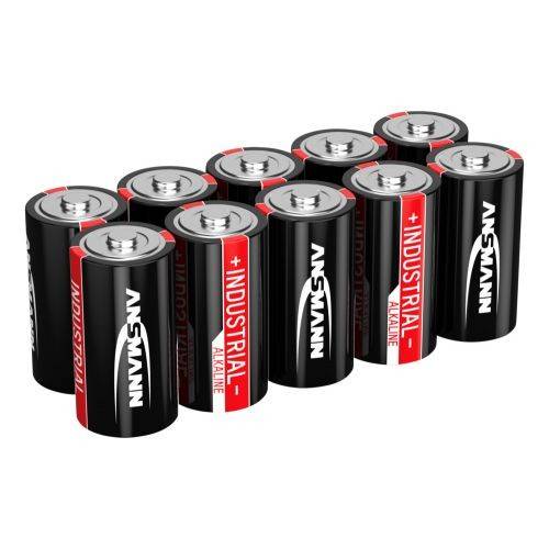 Batterie alcaline industriali ANSMANN Baby C / LR14 1,5 V – confezione da 10-1