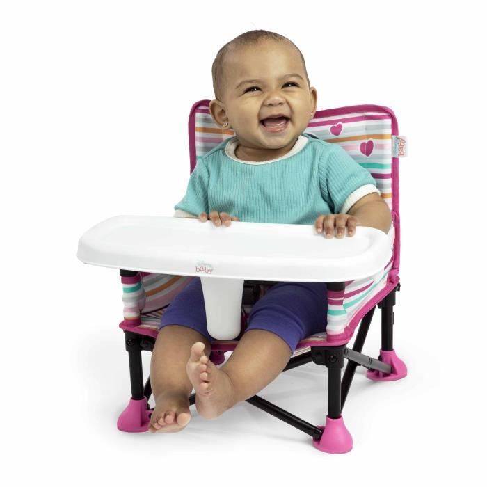 DISNEY BABY rialzo per sedia Minnie Mouse, rialzo Pop 'n Sit, per interni ed esterni, pratico e compatto, chiusura rapid-1