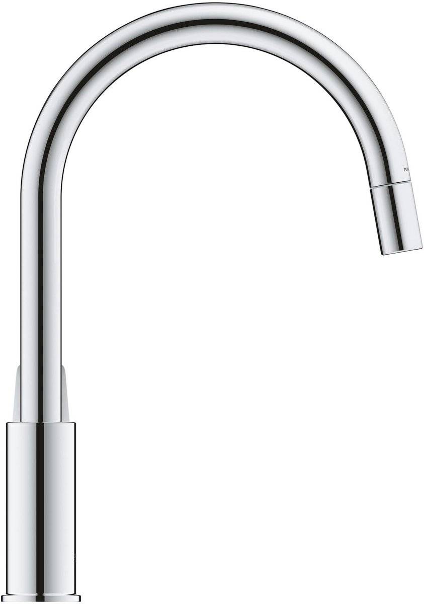 Rubinetto cucina - Miscelatore monocomando lavello - Cromo - Bocca alta a C - Aeratore estraibile - GROHE StartLoop - 30-0
