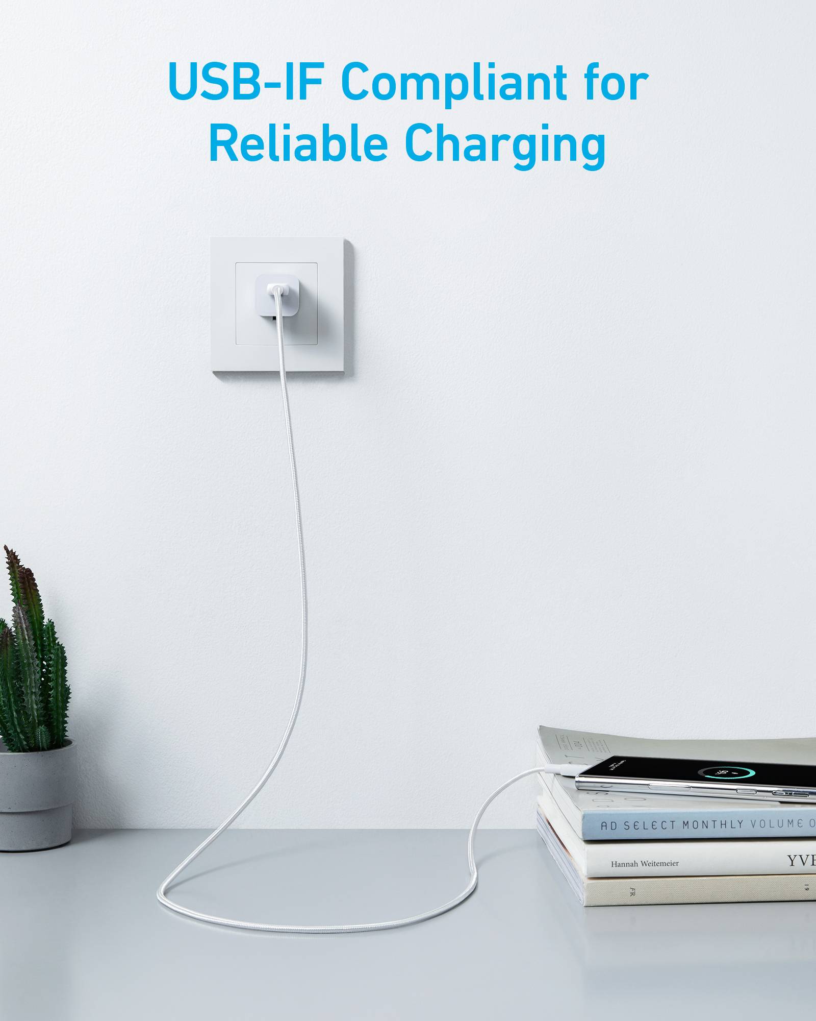 Anker Cavo USB Spina USB-A, Spina USB-C® 1.8 m Bianco A81H6G21-4