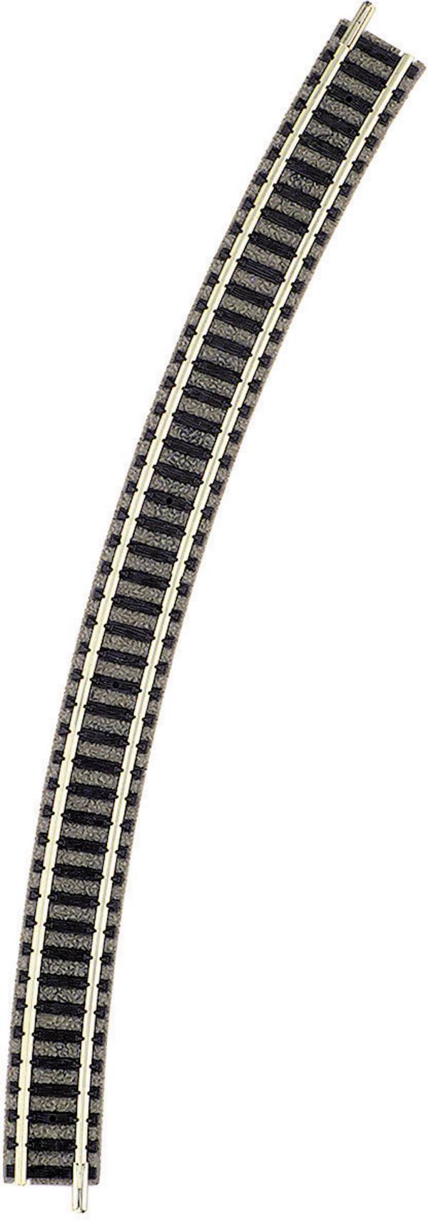 9130 N Fleischmann piccolo (con massicciata) Binario curvo 396.4 mm 30 ° 396.4 mm 1 pz.