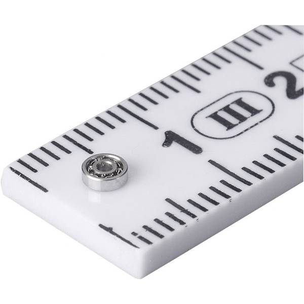 Mini cuscinetto a sfere reely acciaio al cromo diam int 1.5 mm est 4