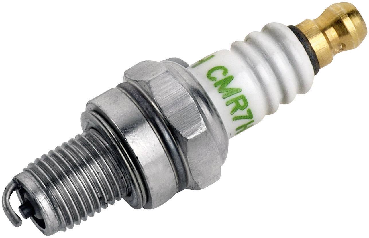 Candela in metallo e ceramica con filettatura sul lato sinistro e contatto dorato sul lato destro.