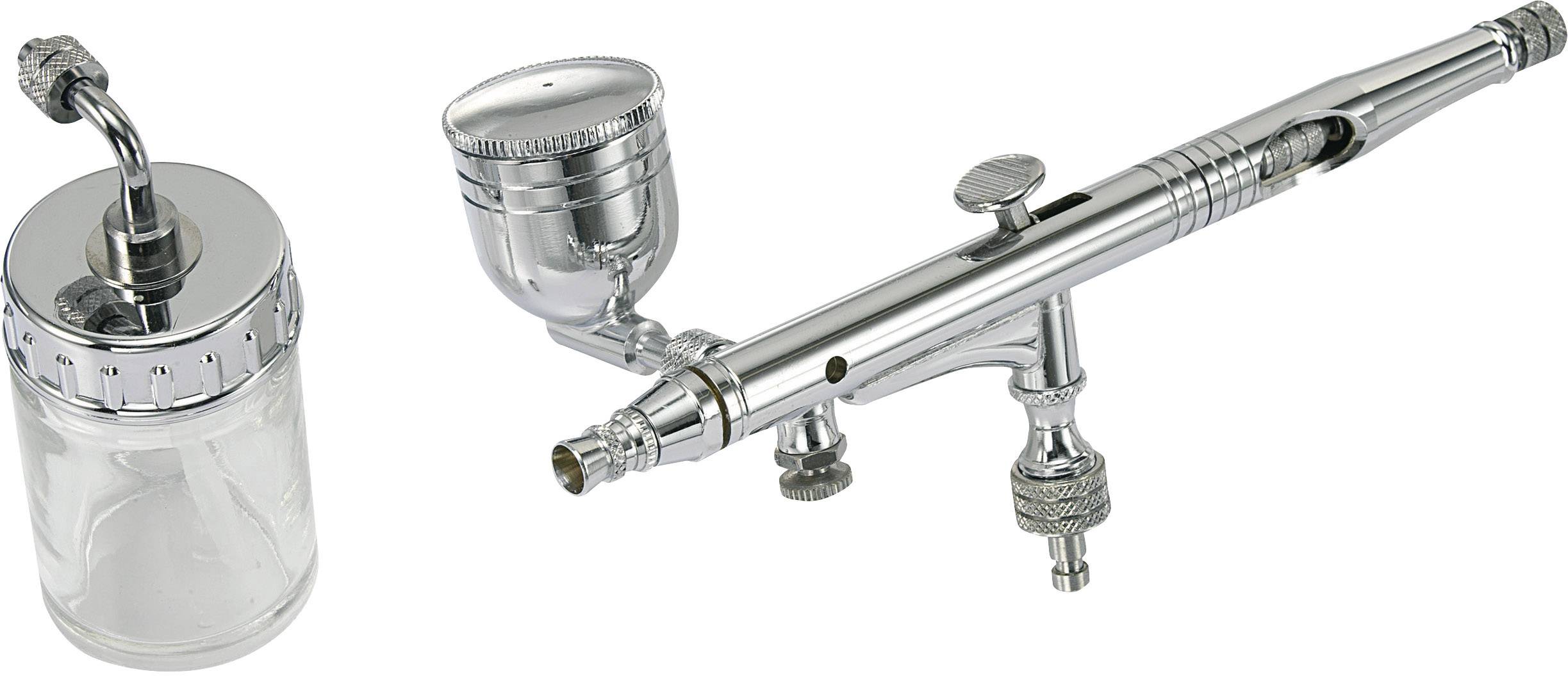 Kit Aerografo Professionale Doppia Azione Con Ugelli 0,2-0,5 Mm - Per Modellismo E Hobby - Foto 2