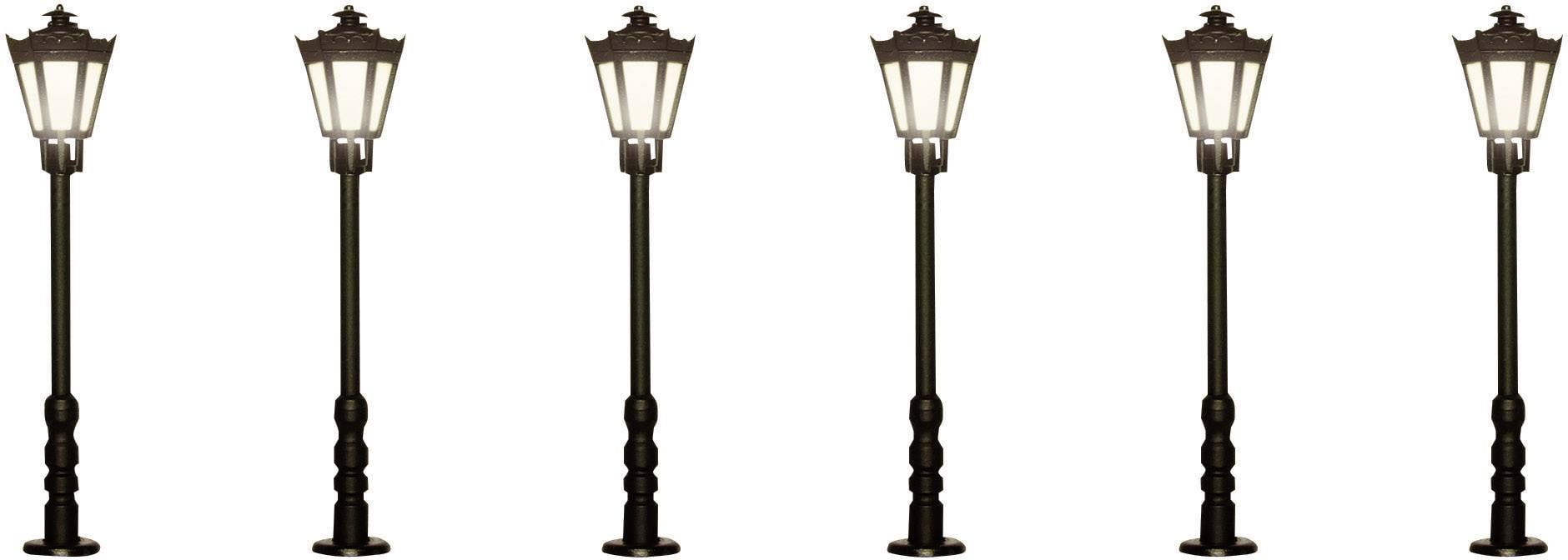 Lampione per parco singola H0 Modello pronto, già assemblato Viessmann Modelltechnik 1 KIT