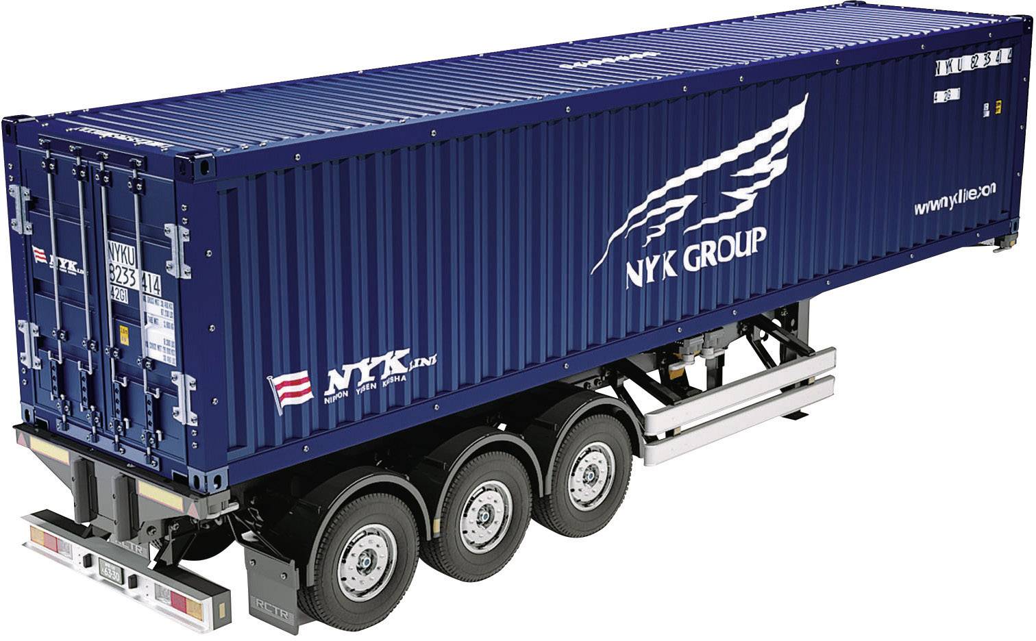 Que-T Cerchi Posteriori In Metallo Per Camion RC 1/14 Tamiya – 4 Pezzi, Lega Di Alluminio, 58g Cad. - 4