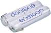 Pacco batteria 2x Ministilo (AAA) Panasonic eneloop Reihe F1x2 linguette a saldare a Z NiMH 2.4 V 750 mAh
