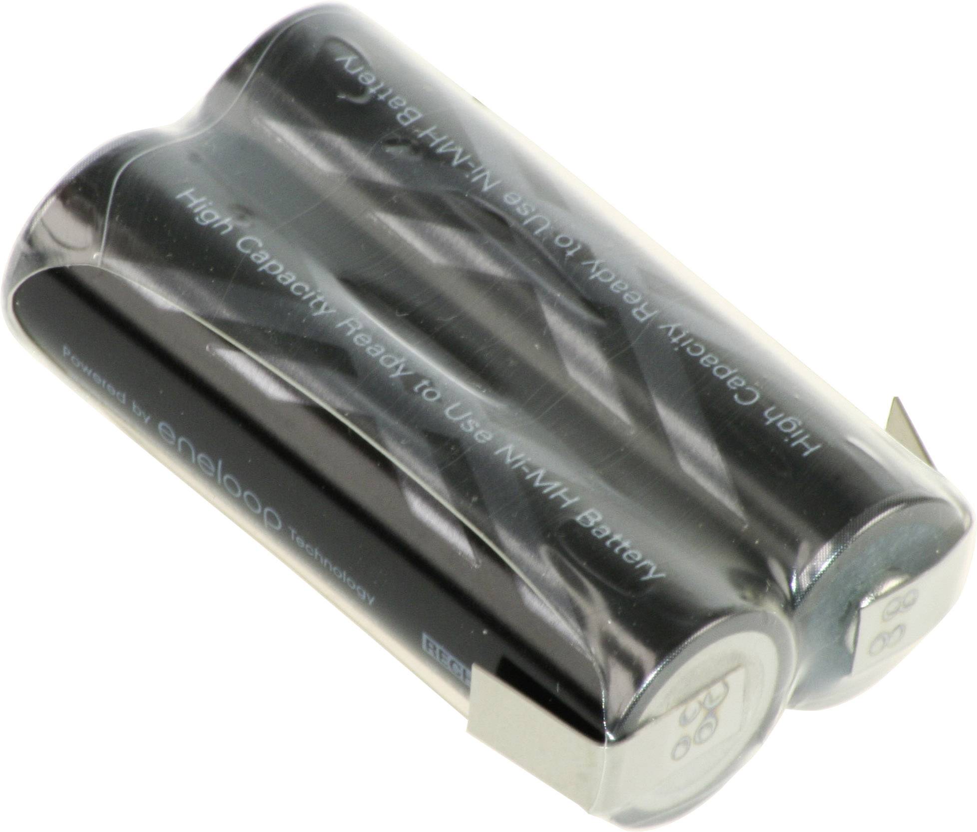 Pacco batteria 2x Stilo (AA) Panasonic eneloop Pro F1x2 linguette a saldare a Z NiMH 2.4 V 2450 mAh