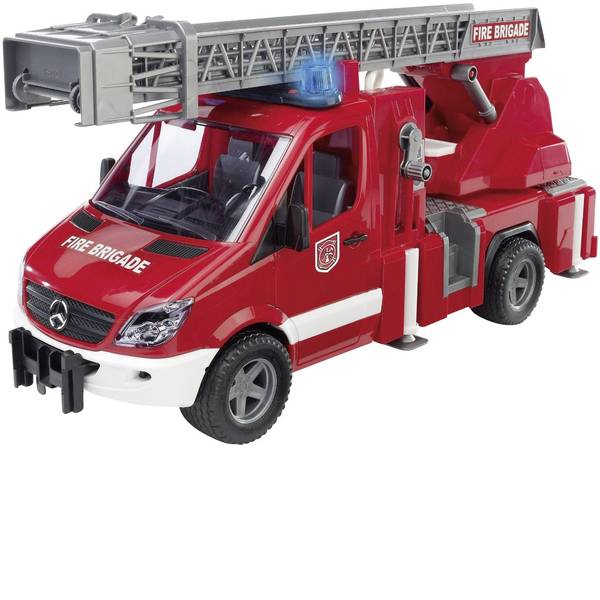 Veicoli senza telecomando - Sprinter vigili del fuoco Bruder Mercedes Benz con scala, pompa dellacqua e moduli luminoso e sonoro 2532 - Veicoli senza telecomando - Sprinter vigili del fuoco Bruder Mercedes Benz con scala, pompa dellacqua e moduli luminoso e sonoro 2532 -
