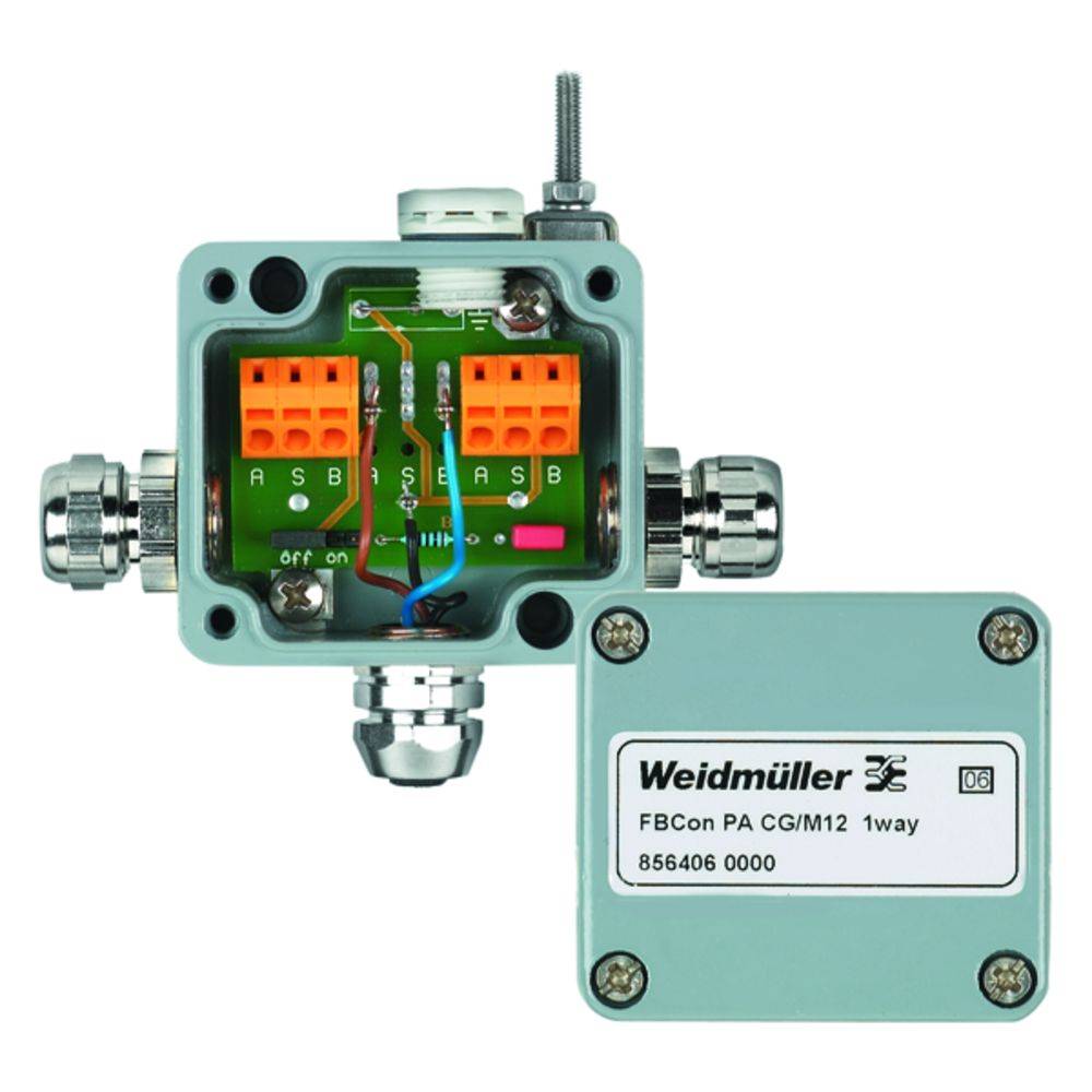 Weidmüller FBCON PA CG/M12 1WAY 8564060000 Scatola sensore attuatore passiva Ripartitore standard PROFIBUS-PA 1 pz.